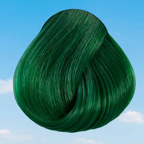 La Riche Directions simulation of Alpine Green hair colour on a level 10 swatch