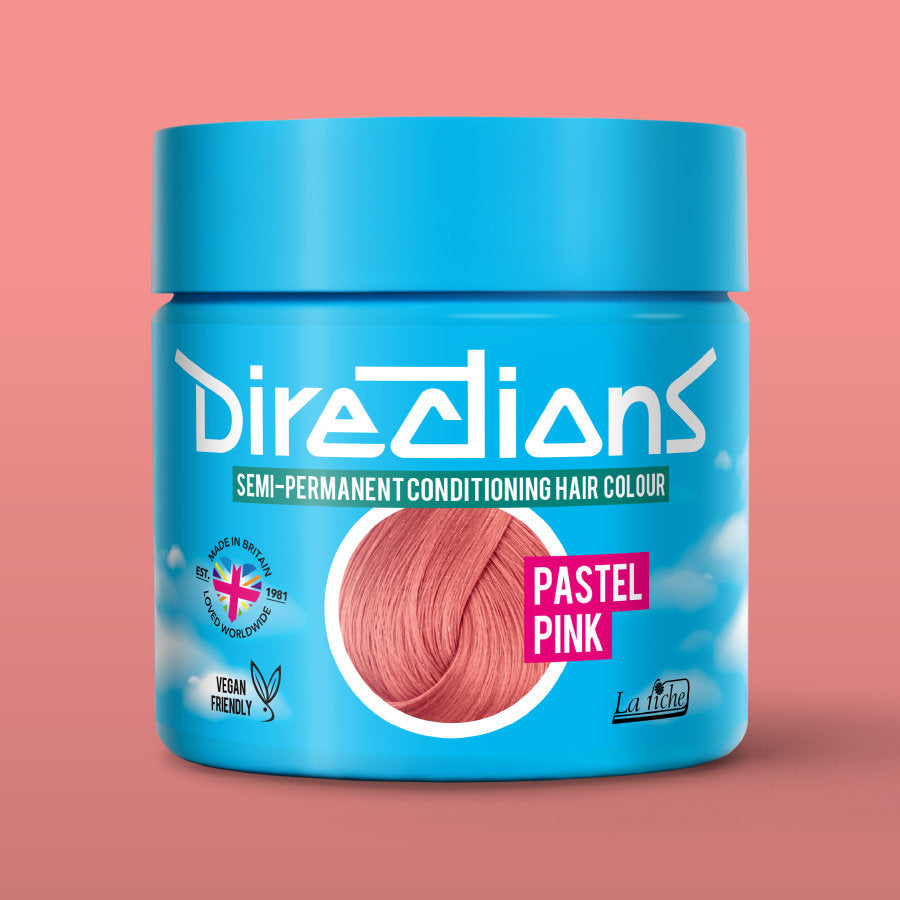 La Riche Directions Pastel Pink pottle containing 100ml of semi-permanent hair colour