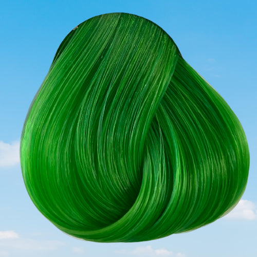 La Riche Directions simulation of Spring Green hair colour on a level 10 swatch