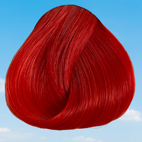 La Riche Directions simulation of Tangerine hair colour on a level 10 swatch