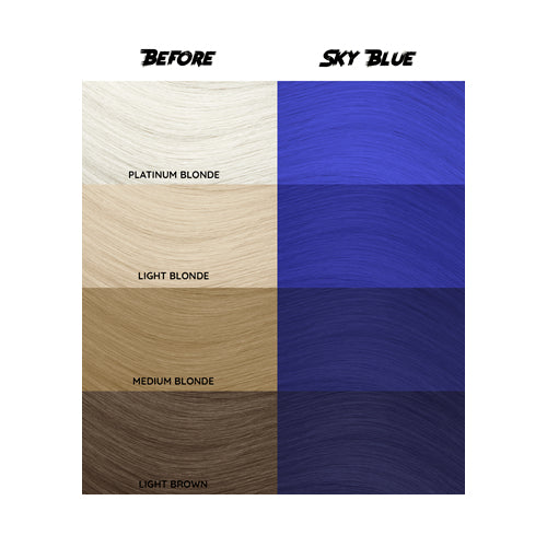 Crazy Color Sky Blue dye hair colour