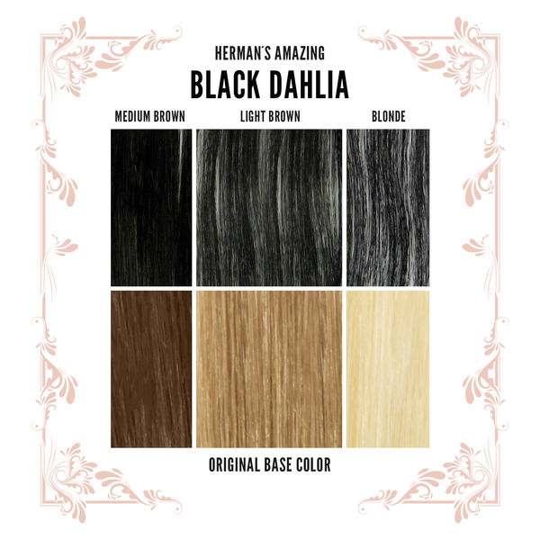 Herman's Amazing Hair Colour Black Dahlia before and after