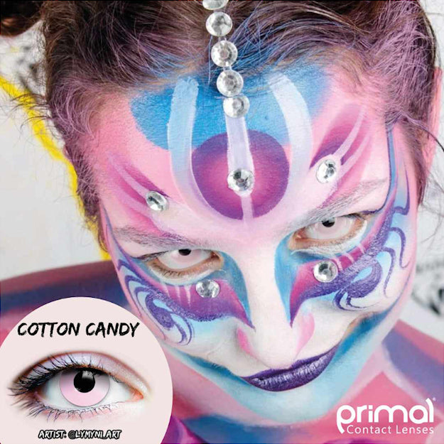Primal Cotton Candy contact lenses 14.5mm worn