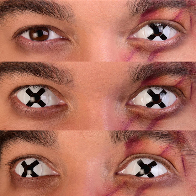 Primal Deadman I contact lenses 14.5mm before and after