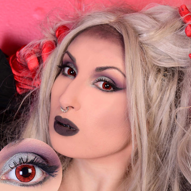 Primal Dracula I contact lenses 14.5mm worn