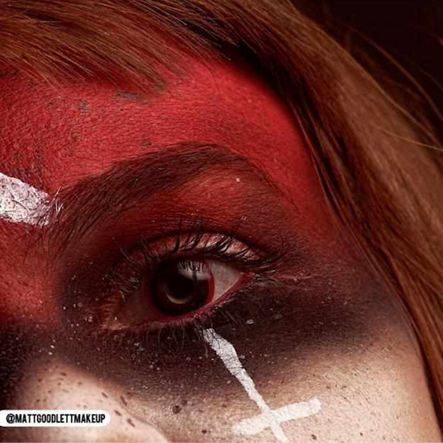 Primal Hellraiser I contact lenses 14.5mm worn