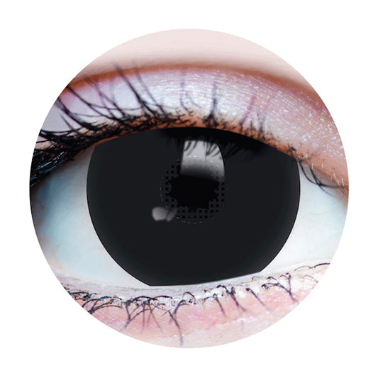 Primal Mini Sclera Black contact lenses 15.2mm