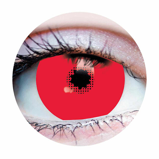 Primal Mini Sclera Red contact lenses 15.2mm