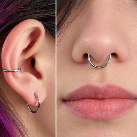 Illusion Hoops 10mm -  Sinister Boutique