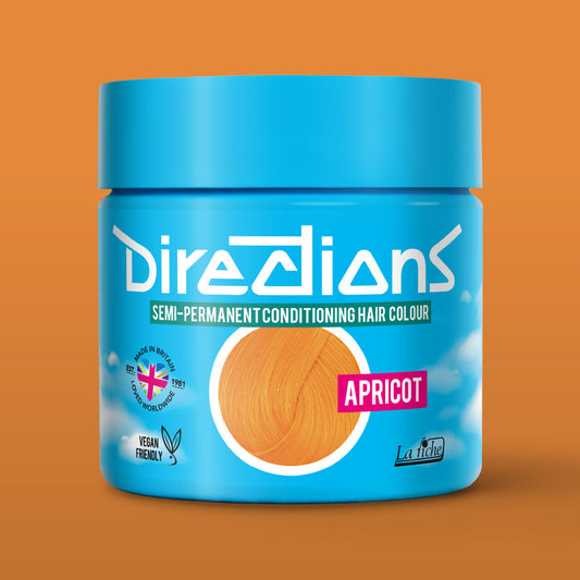 La Riche Directions Apricot pottle containing 100ml of semi-permanent hair colour