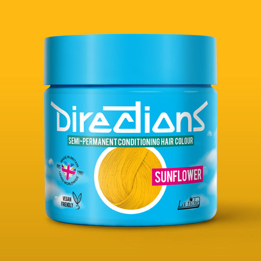 La Riche Directions Sunflower pottle containing 100ml of semi-permanent hair colour