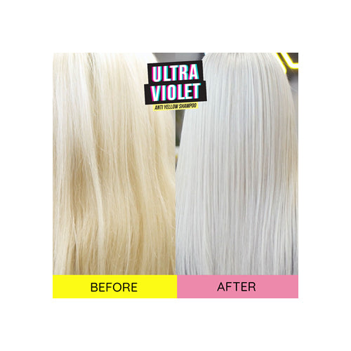 Crazy Color Anti Yellow Shampoo before and after