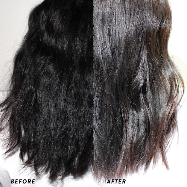 MYHD Colour Remover Kit pictures showing before and after permanent hair dye removal