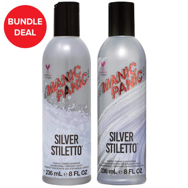 Manic Panic Silver Stiletto Shampoo and Conditioner Bundle