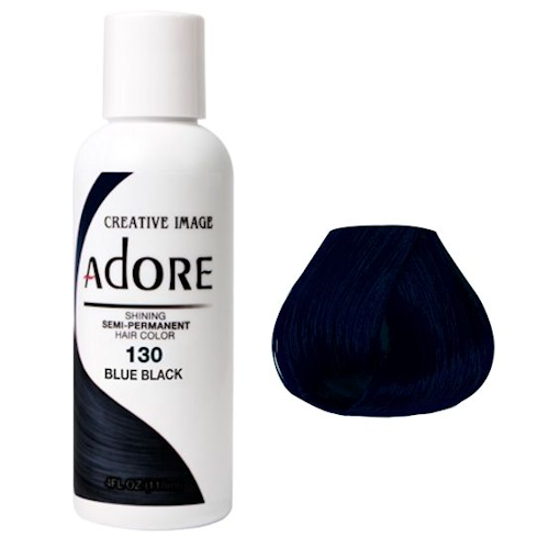Adore Blue Black dye hair colour