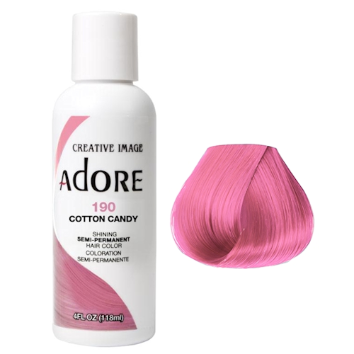 Adore Cotton Candy dye hair colour