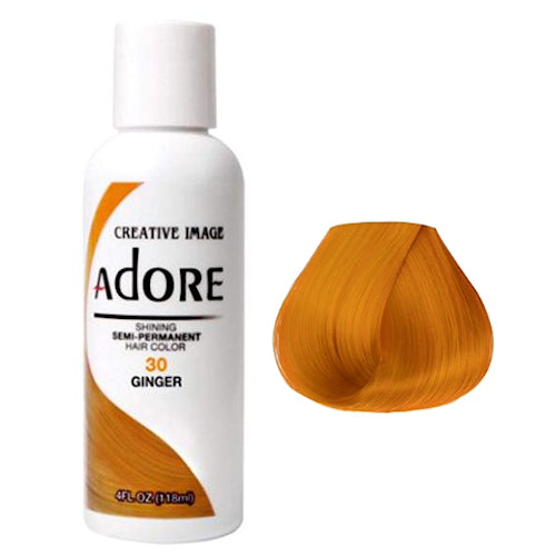 Adore Ginger hair colour bottle and swatch