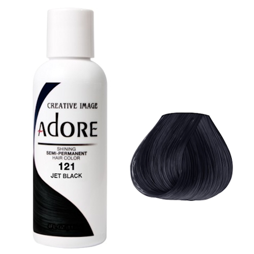 Adore Jet Black dye hair colour