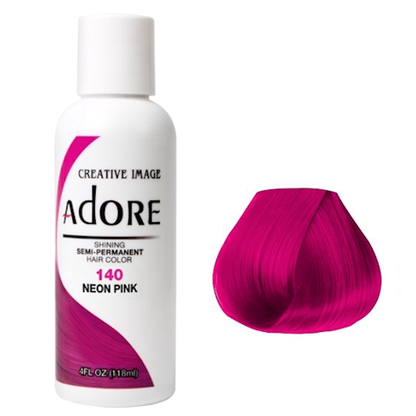 Adore Neon Pink dye hair colour