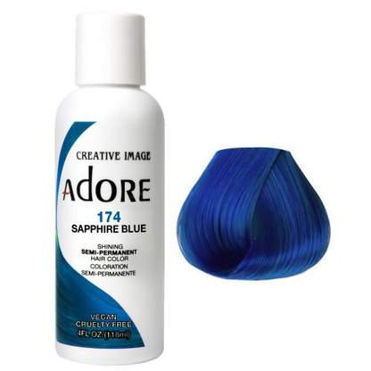 Adore Sapphire Blue dye hair colour