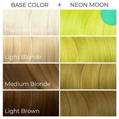 Arctic Fox Neon Moon dye hair colour Swatch Guide