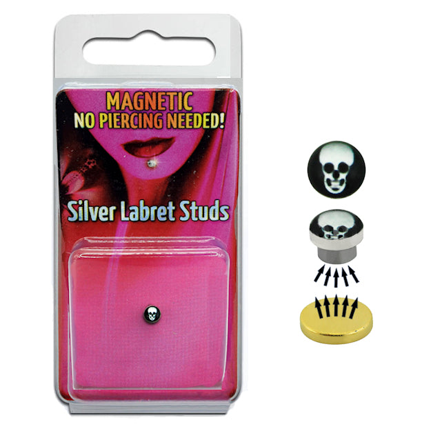 Magnetic Stud skull fake nose and lip piercing