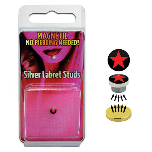 Magnetic Stud star fake nose and lip piercing