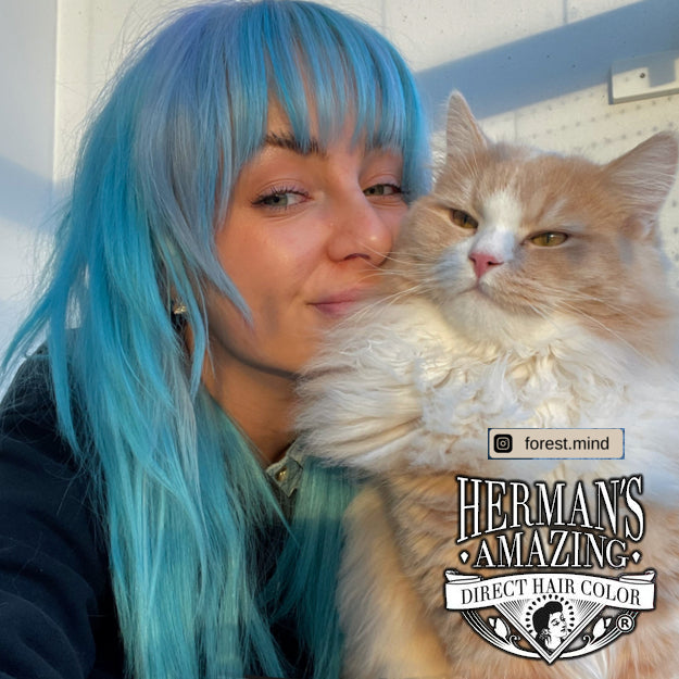 Herman's Amazing Hair Colour Amelia Aqua Blue