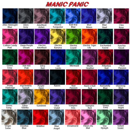 Manic Panic Classic Divine Wine hair colour chart