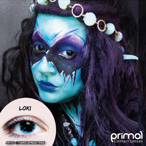 Primal Loki contact lenses 14.5mm worn