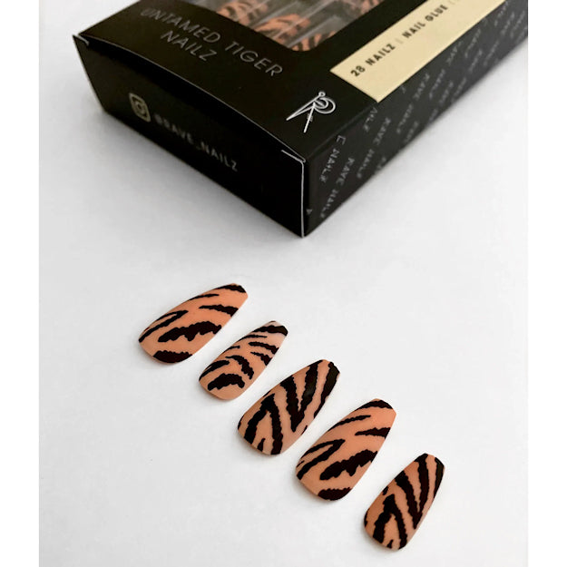 Rave Nailz Untamed Tiger press on nails