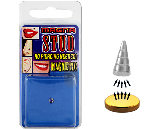 Magnetic Spike fake nose and lip piercing