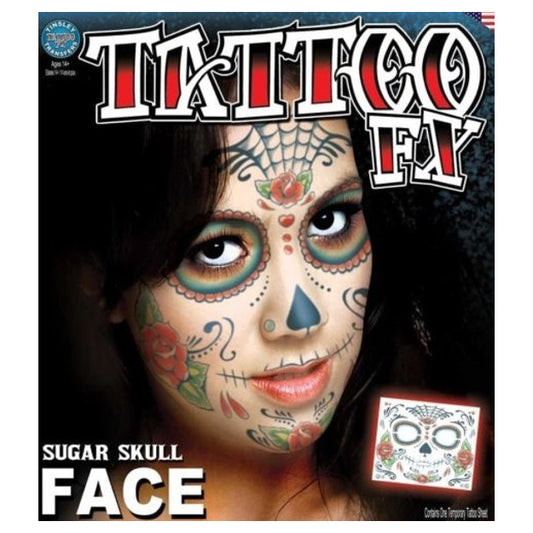 Tinsley Transfer Tattoo Sugar Skull day of the dead packaging