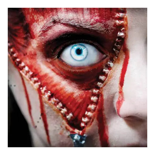 Tinsley Transfers FX Zipper Face worn with blood applied